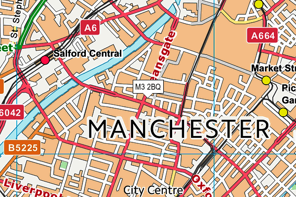 M3 2BQ map - OS VectorMap District (Ordnance Survey) M3 2BQ map - OS VectorMap District (Ordnance Survey)