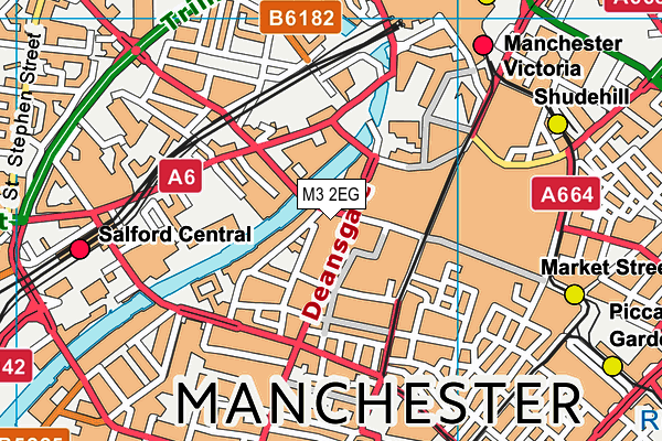 M3 2EG map - OS VectorMap District (Ordnance Survey) M3 2EG map - OS VectorMap District (Ordnance Survey)