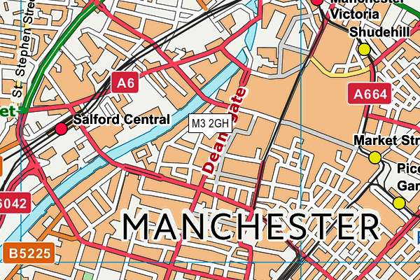 M3 2GH map - OS VectorMap District (Ordnance Survey) M3 2GH map - OS VectorMap District (Ordnance Survey)