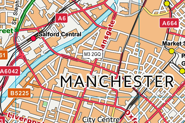 M3 2GQ map - OS VectorMap District (Ordnance Survey) M3 2GQ map - OS VectorMap District (Ordnance Survey)