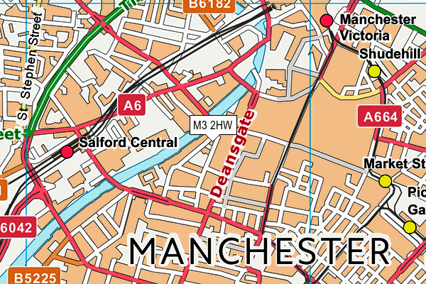M3 2HW map - OS VectorMap District (Ordnance Survey) M3 2HW map - OS VectorMap District (Ordnance Survey)