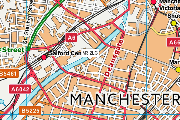 M3 2LG map - OS VectorMap District (Ordnance Survey) M3 2LG map - OS VectorMap District (Ordnance Survey)