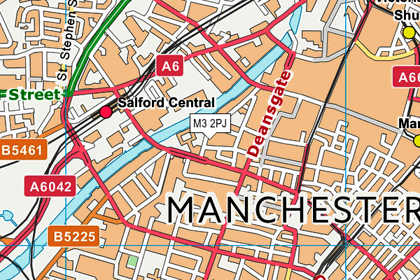 M3 2PJ map - OS VectorMap District (Ordnance Survey) M3 2PJ map - OS VectorMap District (Ordnance Survey)