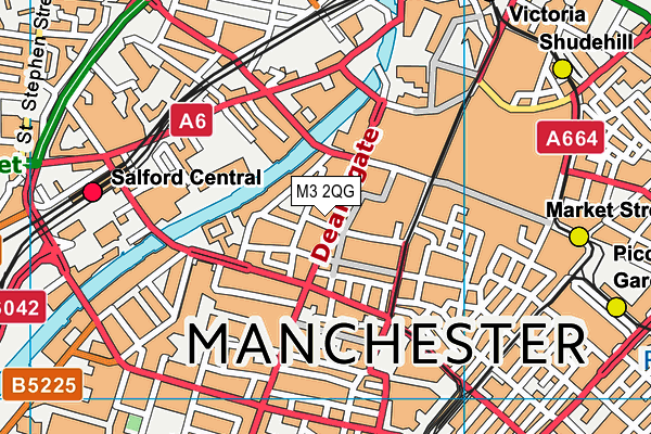 M3 2QG map - OS VectorMap District (Ordnance Survey) M3 2QG map - OS VectorMap District (Ordnance Survey)