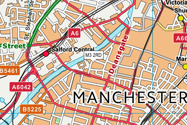 M3 2RD map - OS VectorMap District (Ordnance Survey) M3 2RD map - OS VectorMap District (Ordnance Survey)