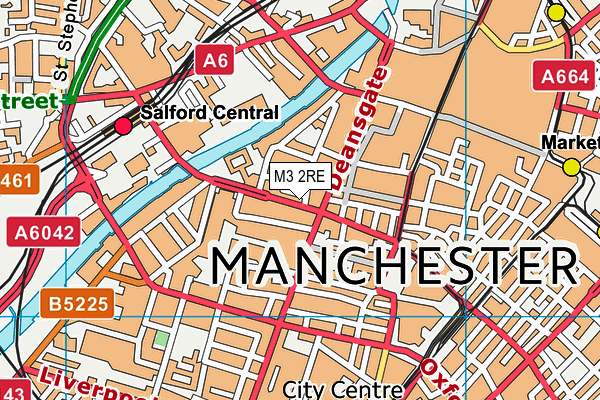 M3 2RE map - OS VectorMap District (Ordnance Survey) M3 2RE map - OS VectorMap District (Ordnance Survey)