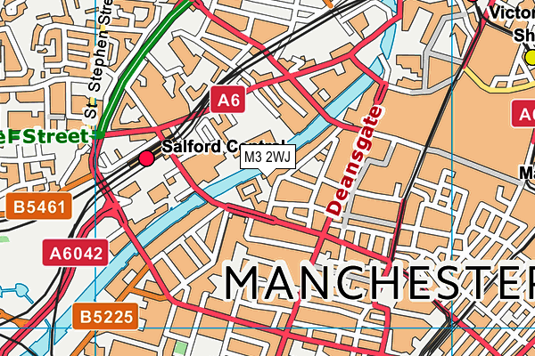M3 2WJ map - OS VectorMap District (Ordnance Survey) M3 2WJ map - OS VectorMap District (Ordnance Survey)