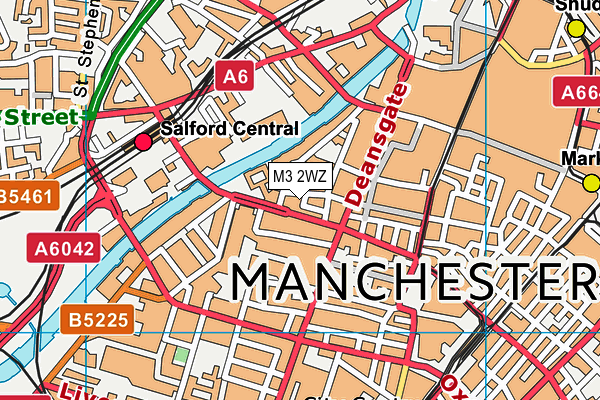 M3 2WZ map - OS VectorMap District (Ordnance Survey) M3 2WZ map - OS VectorMap District (Ordnance Survey)