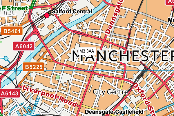 M3 3AA map - OS VectorMap District (Ordnance Survey) M3 3AA map - OS VectorMap District (Ordnance Survey)