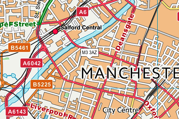 M3 3AZ map - OS VectorMap District (Ordnance Survey) M3 3AZ map - OS VectorMap District (Ordnance Survey)