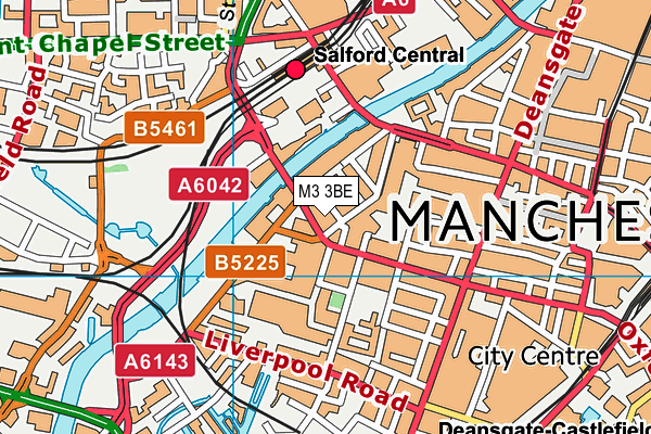 M3 3BE map - OS VectorMap District (Ordnance Survey) M3 3BE map - OS VectorMap District (Ordnance Survey)
