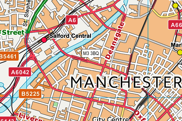 M3 3BQ map - OS VectorMap District (Ordnance Survey) M3 3BQ map - OS VectorMap District (Ordnance Survey)