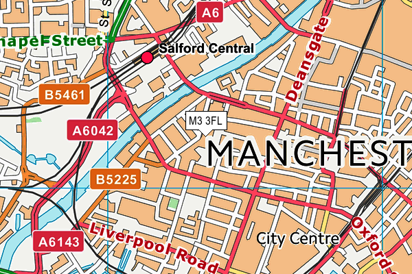 M3 3FL map - OS VectorMap District (Ordnance Survey) M3 3FL map - OS VectorMap District (Ordnance Survey)