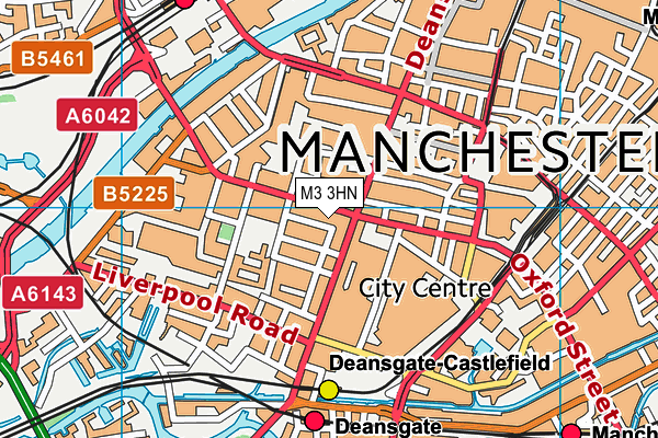 M3 3HN map - OS VectorMap District (Ordnance Survey) M3 3HN map - OS VectorMap District (Ordnance Survey)