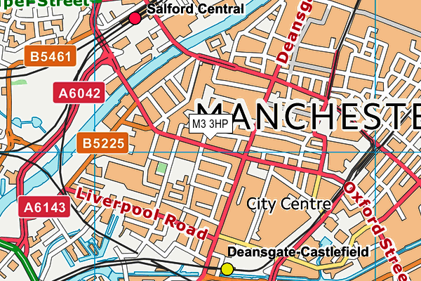 M3 3HP map - OS VectorMap District (Ordnance Survey) M3 3HP map - OS VectorMap District (Ordnance Survey)