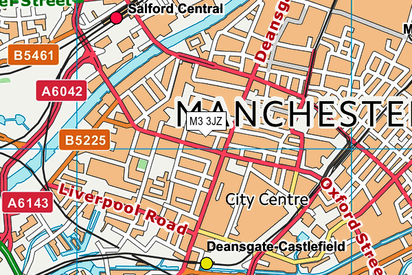 M3 3JZ map - OS VectorMap District (Ordnance Survey) M3 3JZ map - OS VectorMap District (Ordnance Survey)