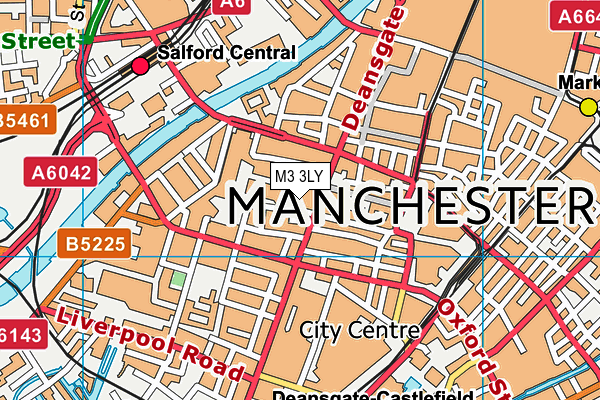 M3 3LY map - OS VectorMap District (Ordnance Survey) M3 3LY map - OS VectorMap District (Ordnance Survey)