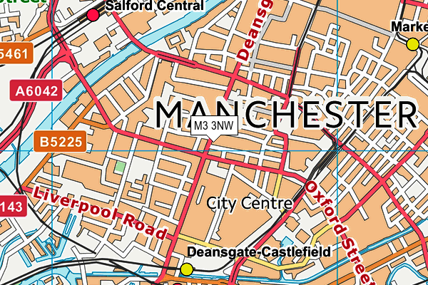 M3 3NW map - OS VectorMap District (Ordnance Survey) M3 3NW map - OS VectorMap District (Ordnance Survey)