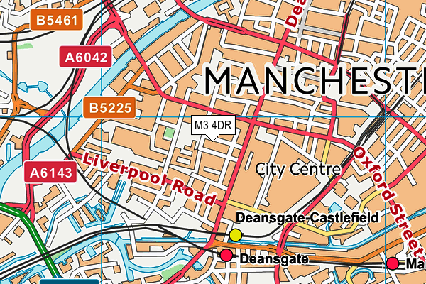 M3 4DR map - OS VectorMap District (Ordnance Survey) M3 4DR map - OS VectorMap District (Ordnance Survey)