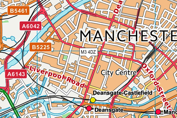 M3 4DZ map - OS VectorMap District (Ordnance Survey) M3 4DZ map - OS VectorMap District (Ordnance Survey)