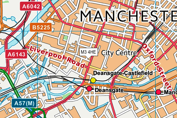 M3 4HE map - OS VectorMap District (Ordnance Survey) M3 4HE map - OS VectorMap District (Ordnance Survey)