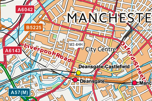 M3 4HH map - OS VectorMap District (Ordnance Survey) M3 4HH map - OS VectorMap District (Ordnance Survey)