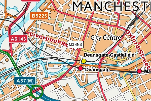 M3 4NS map - OS VectorMap District (Ordnance Survey) M3 4NS map - OS VectorMap District (Ordnance Survey)