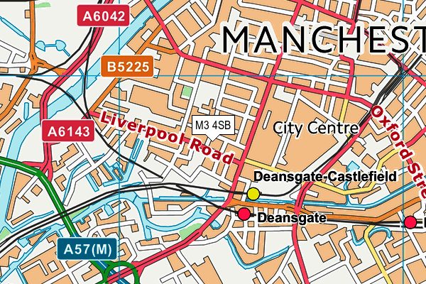 M3 4SB map - OS VectorMap District (Ordnance Survey) M3 4SB map - OS VectorMap District (Ordnance Survey)