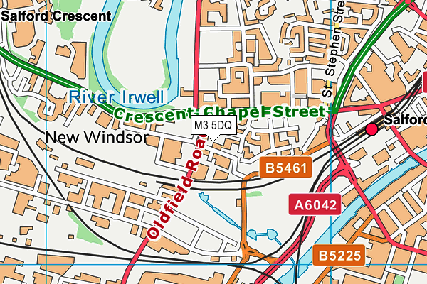 M3 5DQ map - OS VectorMap District (Ordnance Survey) M3 5DQ map - OS VectorMap District (Ordnance Survey)