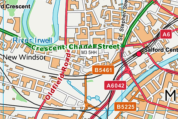 M3 5HH map - OS VectorMap District (Ordnance Survey) M3 5HH map - OS VectorMap District (Ordnance Survey)