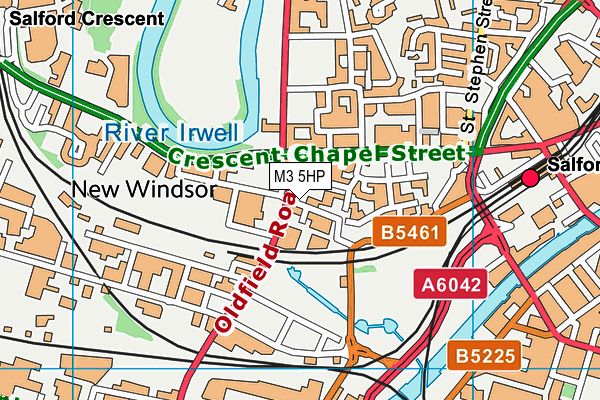M3 5HP map - OS VectorMap District (Ordnance Survey) M3 5HP map - OS VectorMap District (Ordnance Survey)