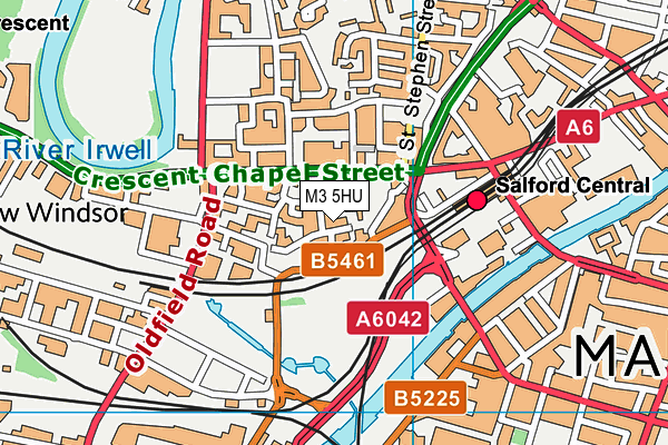 M3 5HU map - OS VectorMap District (Ordnance Survey) M3 5HU map - OS VectorMap District (Ordnance Survey)