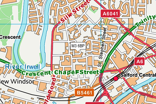 M3 6BP map - OS VectorMap District (Ordnance Survey) M3 6BP map - OS VectorMap District (Ordnance Survey)