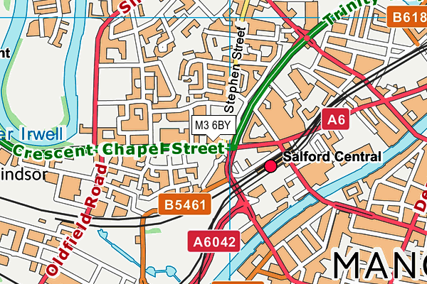 M3 6BY map - OS VectorMap District (Ordnance Survey) M3 6BY map - OS VectorMap District (Ordnance Survey)