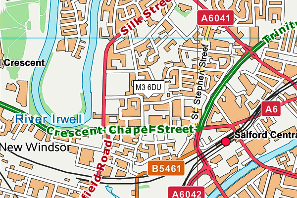 M3 6DU map - OS VectorMap District (Ordnance Survey) M3 6DU map - OS VectorMap District (Ordnance Survey)