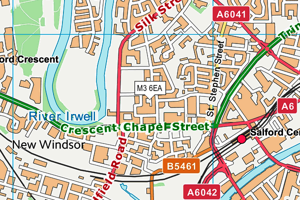 M3 6EA map - OS VectorMap District (Ordnance Survey) M3 6EA map - OS VectorMap District (Ordnance Survey)