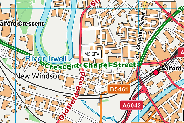 M3 6FA map - OS VectorMap District (Ordnance Survey) M3 6FA map - OS VectorMap District (Ordnance Survey)