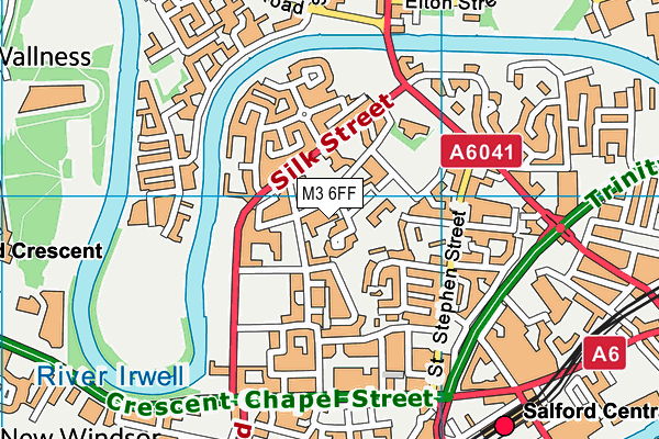 M3 6FF map - OS VectorMap District (Ordnance Survey) M3 6FF map - OS VectorMap District (Ordnance Survey)