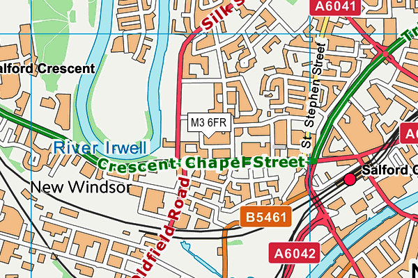 M3 6FR map - OS VectorMap District (Ordnance Survey) M3 6FR map - OS VectorMap District (Ordnance Survey)