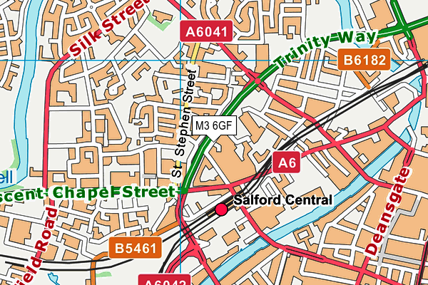M3 6GF map - OS VectorMap District (Ordnance Survey) M3 6GF map - OS VectorMap District (Ordnance Survey)