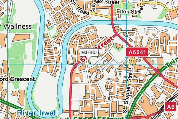 M3 6HU map - OS VectorMap District (Ordnance Survey) M3 6HU map - OS VectorMap District (Ordnance Survey)