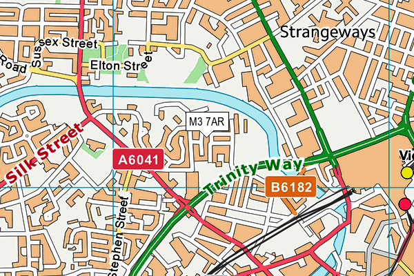 M3 7AR map - OS VectorMap District (Ordnance Survey) M3 7AR map - OS VectorMap District (Ordnance Survey)