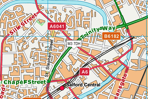 M3 7DH map - OS VectorMap District (Ordnance Survey) M3 7DH map - OS VectorMap District (Ordnance Survey)