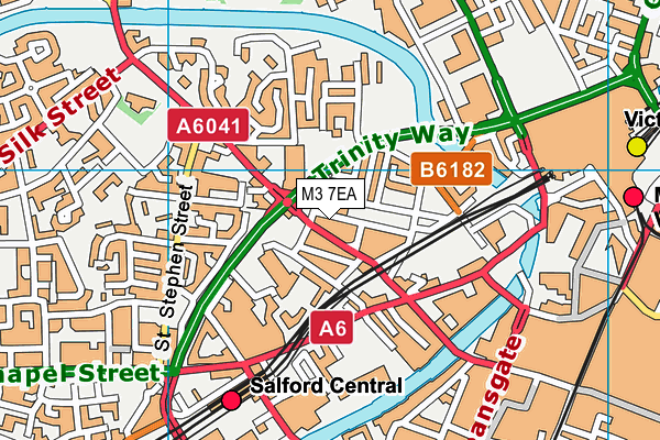 M3 7EA map - OS VectorMap District (Ordnance Survey) M3 7EA map - OS VectorMap District (Ordnance Survey)