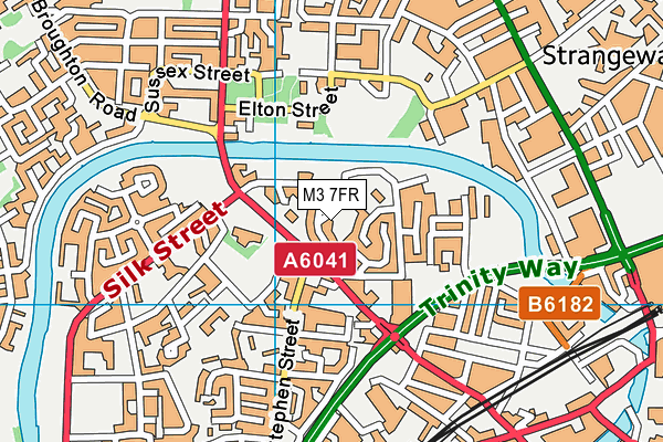 M3 7FR map - OS VectorMap District (Ordnance Survey) M3 7FR map - OS VectorMap District (Ordnance Survey)