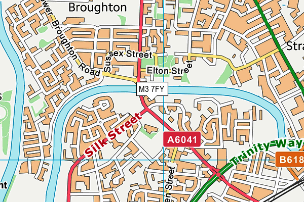 M3 7FY map - OS VectorMap District (Ordnance Survey) M3 7FY map - OS VectorMap District (Ordnance Survey)