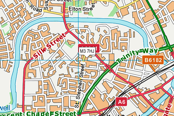 M3 7HJ map - OS VectorMap District (Ordnance Survey) M3 7HJ map - OS VectorMap District (Ordnance Survey)