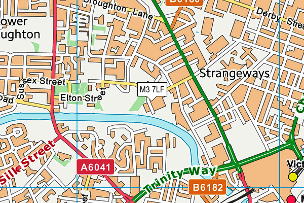 M3 7LF map - OS VectorMap District (Ordnance Survey) M3 7LF map - OS VectorMap District (Ordnance Survey)
