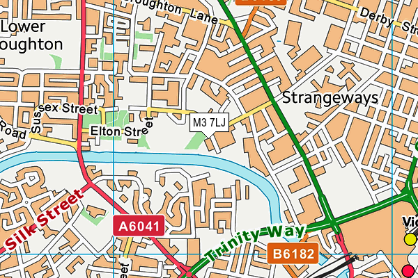 M3 7LJ map - OS VectorMap District (Ordnance Survey) M3 7LJ map - OS VectorMap District (Ordnance Survey)