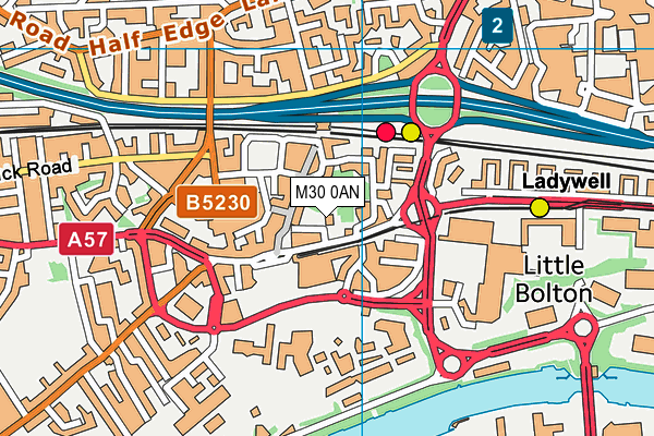 M30 0AN map - OS VectorMap District (Ordnance Survey) M30 0AN map - OS VectorMap District (Ordnance Survey)